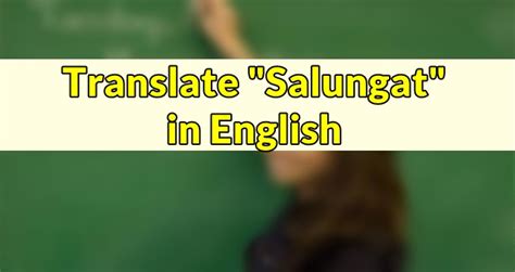 salungat meaning